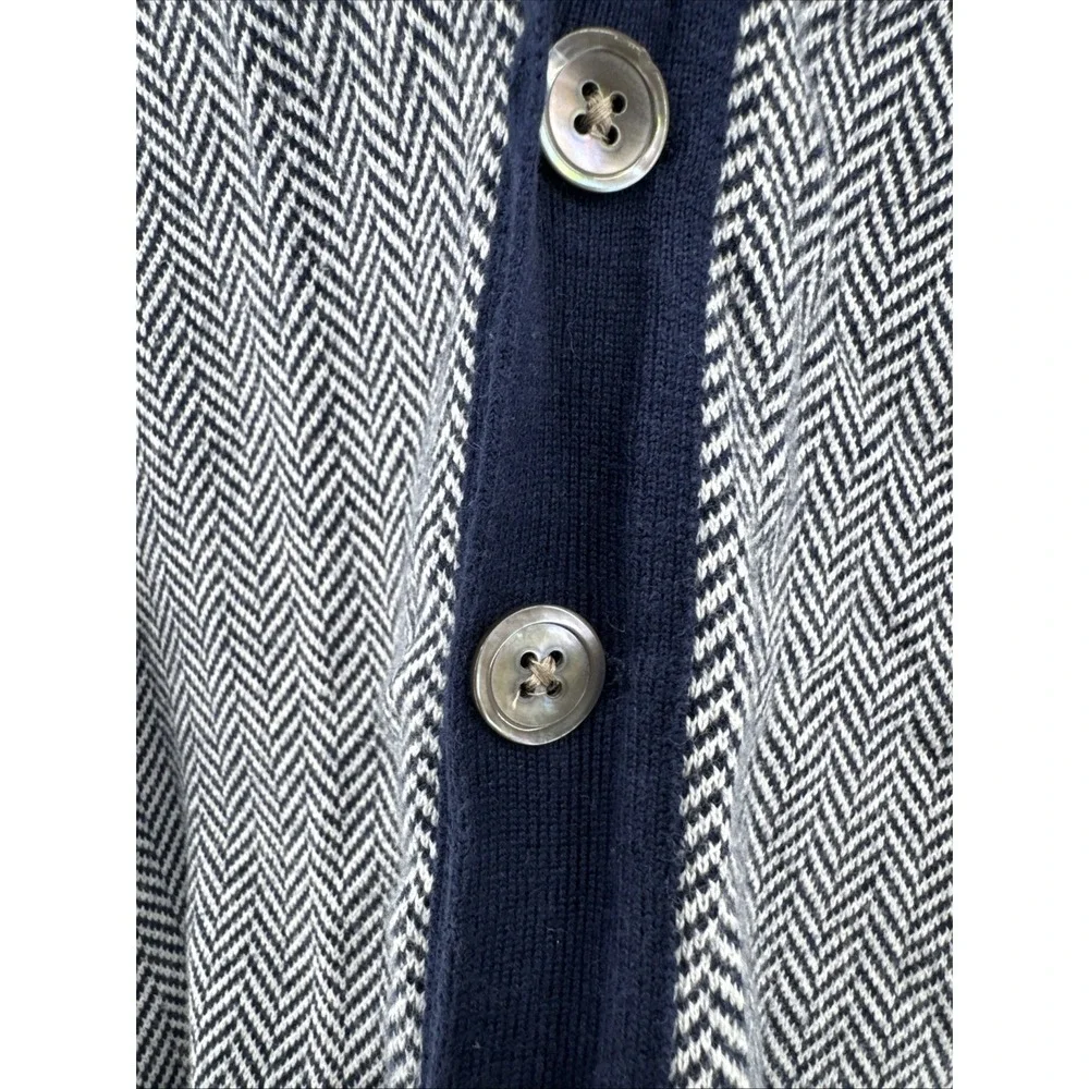 Vintage Polo Golf Ralph Lauren Sweater Vest Mens Large Blue Herringbone Knit 90